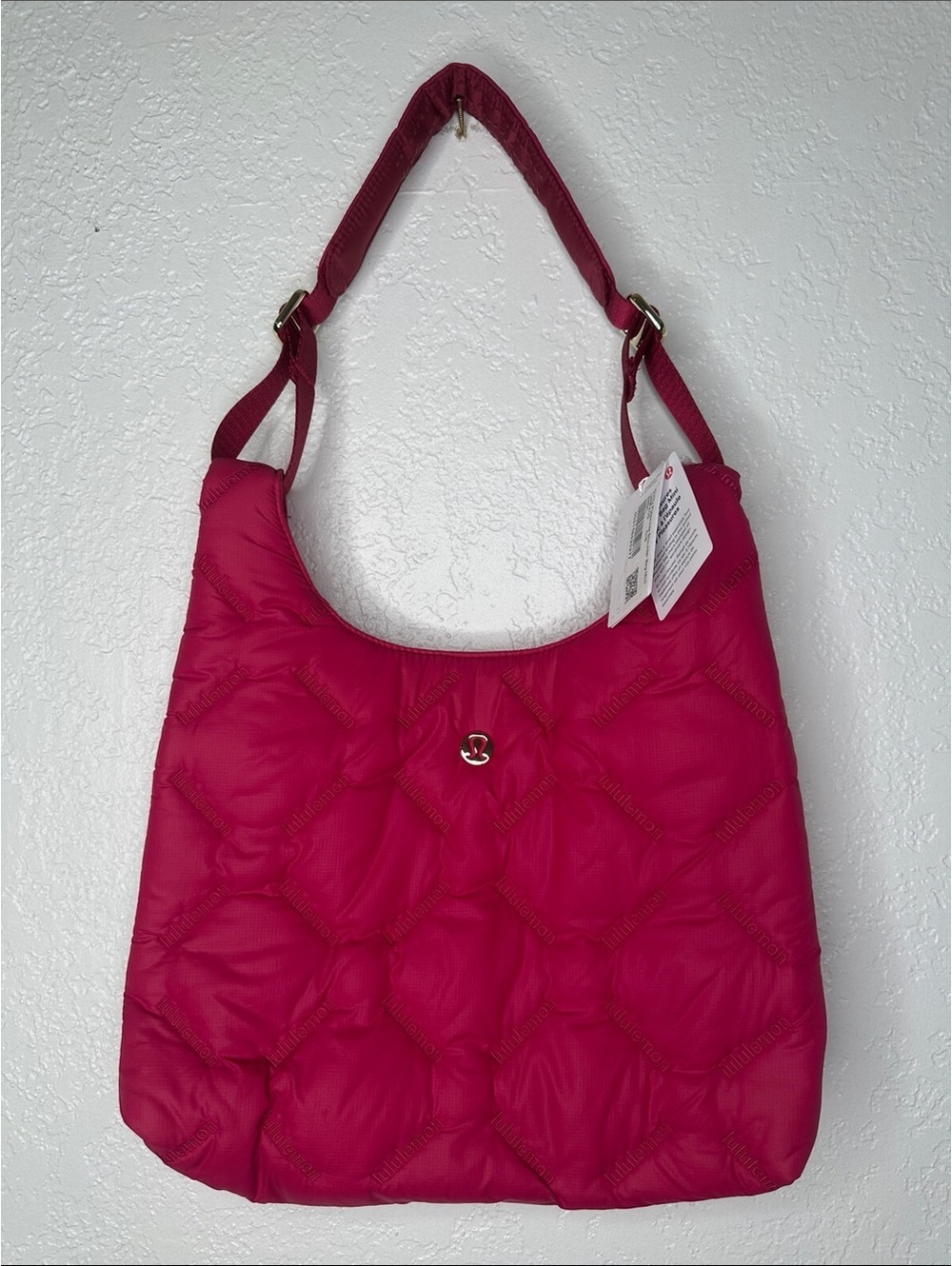 NWT lululemon Hot Pink Shoulder Bag Mini 5L Quilty Pleasures